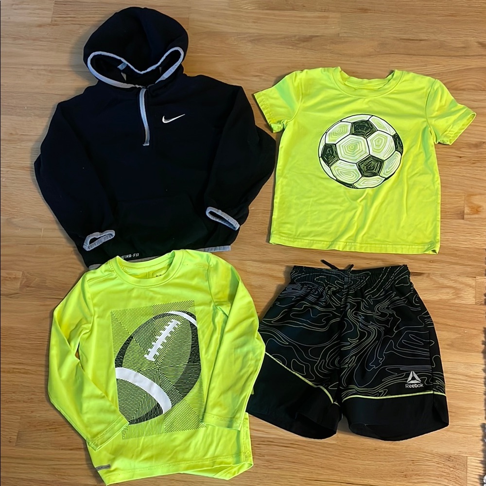 Kids Nike, Reebok, Sports, Soccer and Football Bundle, 4 pcs, size: 4/5 - Picture 2 of 10